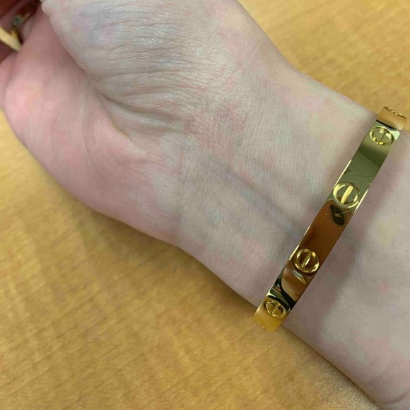 Beautiful 14k Gold Filled & Stainless Steel- Size 18 6mm - Picture 12 of 13